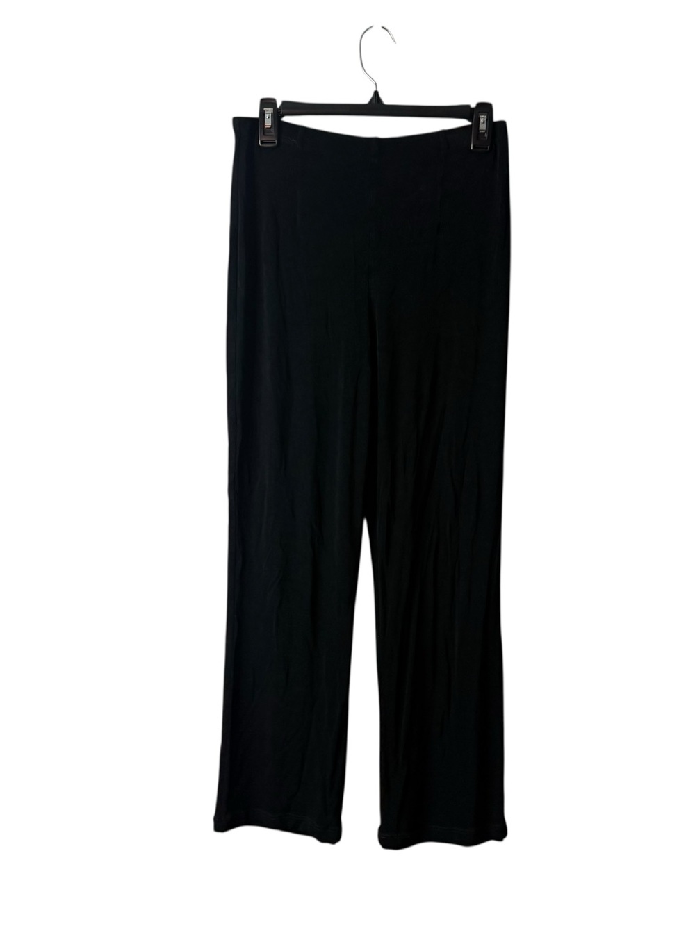 Chicos Travlers Black Liquid Slinky Knit Pull On Bootcut Pants 2